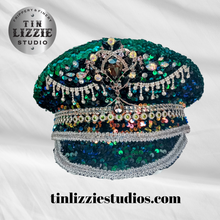 Load image into Gallery viewer, Unique Sequin and Rhinestone LED Captains Hat
