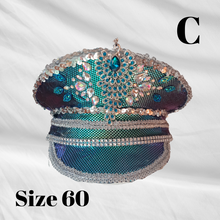 Load image into Gallery viewer, Unique Sequin and Rhinestone LED Captains Hat