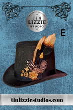 Load image into Gallery viewer, Steampunk Feather Hat