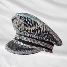 Load image into Gallery viewer, Unique Sequin and Rhinestone LED Captains Hat