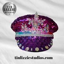 Load image into Gallery viewer, Unique Sequin and Rhinestone LED Captains Hat