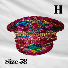 Load image into Gallery viewer, Unique Sequin and Rhinestone LED Captains Hat