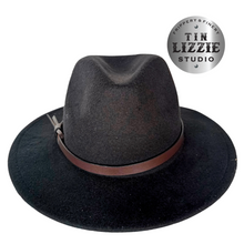 Load image into Gallery viewer, Summer Festival Hat with Vegan Leather Band - Festival Wear