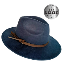 Load image into Gallery viewer, Summer Festival Hat with Vegan Leather Band - Festival Wear