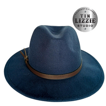 Load image into Gallery viewer, Summer Festival Hat with Vegan Leather Band - Festival Wear