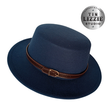 Load image into Gallery viewer, Summer Festival Fedora with Vegan Leather Band - Festival Wear