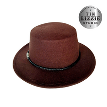 Load image into Gallery viewer, Summer Festival Fedora with Vegan Leather Band - Festival Wear
