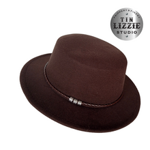 Load image into Gallery viewer, Summer Festival Fedora with Vegan Leather Band - Festival Wear