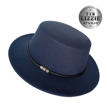 Load image into Gallery viewer, Summer Festival Fedora with Vegan Leather Band - Festival Wear