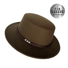 Load image into Gallery viewer, Summer Festival Fedora with Vegan Leather Band - Festival Wear