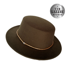 Load image into Gallery viewer, Summer Festival Fedora with Vegan Leather Band - Festival Wear