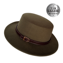 Load image into Gallery viewer, Summer Festival Fedora with Vegan Leather Band - Festival Wear