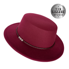 Load image into Gallery viewer, Summer Festival Fedora with Vegan Leather Band - Festival Wear