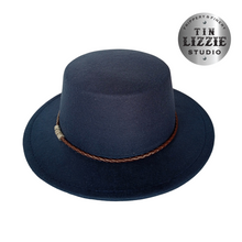 Load image into Gallery viewer, Summer Festival Fedora with Vegan Leather Band - Festival Wear