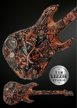 Load image into Gallery viewer, Tin Lizzie Studios Post Apocalyptic Steampunk Guitar