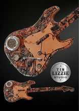 Load image into Gallery viewer, Tin Lizzie Studios Post Apocalyptic Steampunk Guitar
