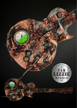 Load image into Gallery viewer, Tin Lizzie Studios Post Apocalyptic Steampunk Guitar