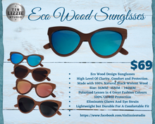 Load image into Gallery viewer, Eco Walnut Wood Design Polarized Sunglasses