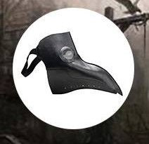 Load image into Gallery viewer, Black Plague Doctor Mask