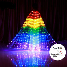 Load image into Gallery viewer, LED light up wings - Free gift of retractable sticks
