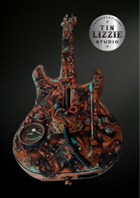 Load image into Gallery viewer, Tin Lizzie Studios Post Apocalyptic Steampunk Guitar