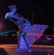Load image into Gallery viewer, LED Fiber Optic Rainbow Dance Whip with 360 Degree rotation.