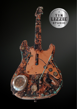 Load image into Gallery viewer, Tin Lizzie Studios Post Apocalyptic Steampunk Guitar