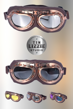 Load image into Gallery viewer, Retro Aviator Goggles - Bronze - Festival Wear
