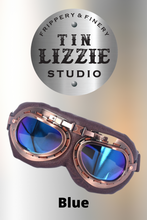 Load image into Gallery viewer, Retro Aviator Goggles - Bronze - Festival Wear