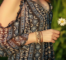 Load image into Gallery viewer, Leather Cuff - 8 Strand