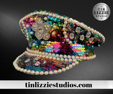 Load image into Gallery viewer, Sequin Captains Hat - Festival Wear