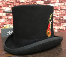 Load image into Gallery viewer, Quality Steampunk Black Wool Hat
