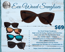 Load image into Gallery viewer, Eco Bamboo Wood Design Polarized Sunglasses