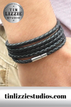 Load image into Gallery viewer, Woven Leather Bracelet