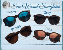 Load image into Gallery viewer, Eco Brown Bamboo Wood Design Polarized Sunglasses