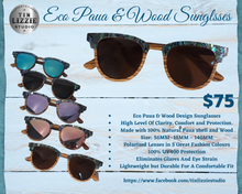 Load image into Gallery viewer, Eco Paua & Bamboo Design Polarized Sunglasses