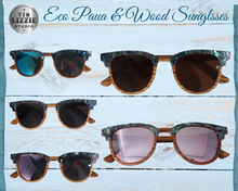 Load image into Gallery viewer, Eco Paua & Bamboo Design Polarized Sunglasses
