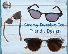 Load image into Gallery viewer, Eco Paua & Bamboo Design Polarized Sunglasses