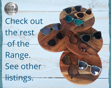 Load image into Gallery viewer, Eco Paua & Wood Design Polarized Sunglasses with Gold Detail