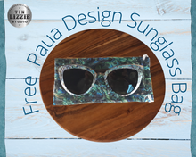 Load image into Gallery viewer, Eco Paua & Wood Design Polarized Sunglasses with Gold Detail