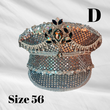 Load image into Gallery viewer, Unique Sequin and Rhinestone LED Captains Hat
