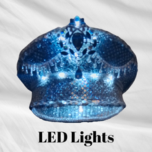 Load image into Gallery viewer, Unique Sequin and Rhinestone LED Captains Hat
