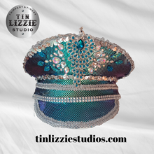 Load image into Gallery viewer, Unique Sequin and Rhinestone LED Captains Hat
