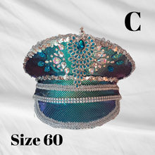 Load image into Gallery viewer, Unique Sequin and Rhinestone LED Captains Hat
