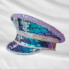 Load image into Gallery viewer, Unique Sequin and Rhinestone LED Captains Hat
