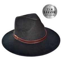 Load image into Gallery viewer, Summer Festival Hat with Vegan Leather Band - Festival Wear
