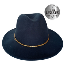 Load image into Gallery viewer, Summer Festival Hat with Vegan Leather Band - Festival Wear
