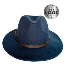 Load image into Gallery viewer, Summer Festival Hat with Vegan Leather Band - Festival Wear
