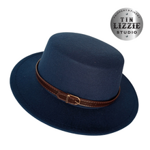 Load image into Gallery viewer, Summer Festival Fedora with Vegan Leather Band - Festival Wear
