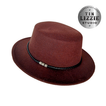 Load image into Gallery viewer, Summer Festival Fedora with Vegan Leather Band - Festival Wear
